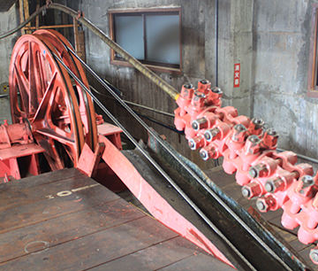 支索の固定クランプ