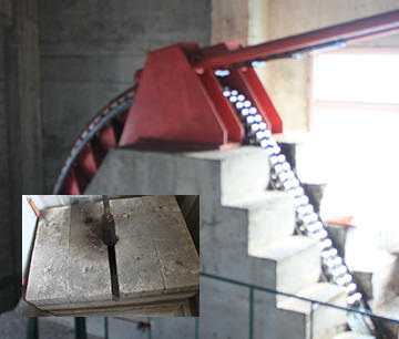 山麓駅・支索緊張用おもり